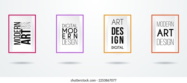 Vector frame. Modern design graphics. Dynamic hipster frame stylish background. Element for business cards, text, brochures, invitations, gift cards and flyers