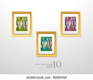 Vector Frame on light background