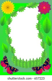 Vector frame ornament