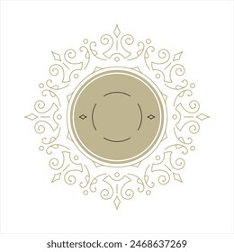 vector frame ornament decoration for name or logo 