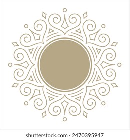 vector frame ornament decoration for name or logo