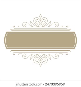 vector frame ornament decoration for name or logo