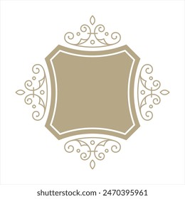vector frame ornament decoration for name or logo