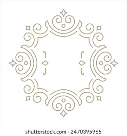 vector frame ornament decoration for name or logo