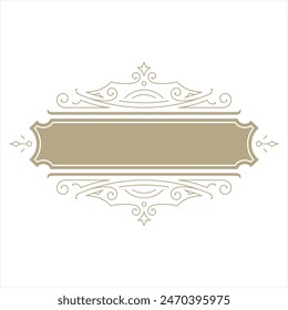 vector frame ornament decoration for name or logo