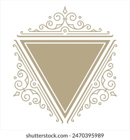 vector frame ornament decoration for name or logo