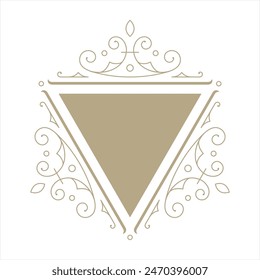 vector frame ornament decoration for name or logo