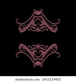 Vector frame ornament vintage classic element decoration