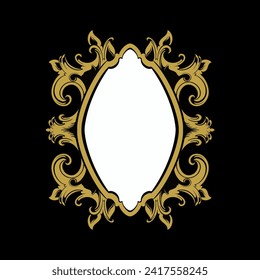 Vector frame ornament vintage classic element decoration