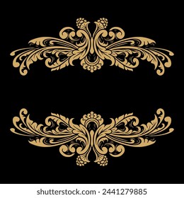 Vector frame ornament vintage classic element decoration