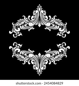 Vector frame ornament vintage classic element decoration