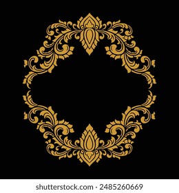 Vector frame ornament vintage classic element decoration
