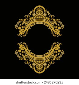 Vector frame ornament vintage classic element decoration