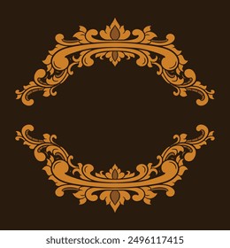 Vector frame ornament vintage classic element decoration