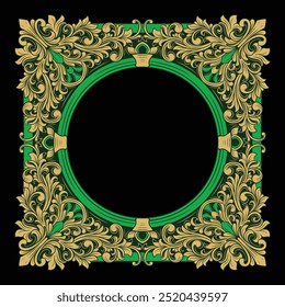 Ornamento de marco de Vector Vintage Classic Elemento Decoración