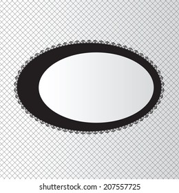 vector frame oval (stocking)