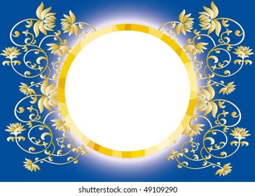 vector frame with pattern