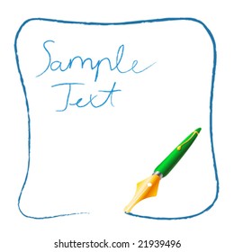Vector Frame with Pen