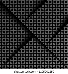Vector frame photo collage, shadows on black and gray diamond background. Realism.