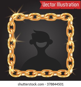 Vector frame for photo or text information.