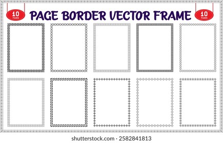 Vector frame for photo and worksheets