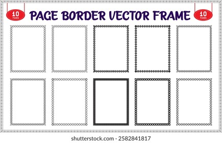 Vector frame for photo and worksheets