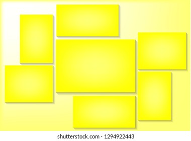 Vector frame for photos and pictures, photo collage, photo puzzle. Templates collage frames for photo or illustration. Vector Mood Board Branding Presentation. 