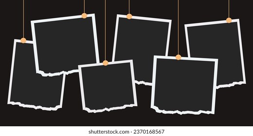 Vector frame for photos and pictures, photo collage, Templates collage frames for photo or illustration, new collections