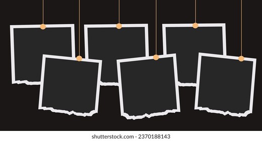 Vector frame for photos and pictures, photo collage, Templates collage frames for photo or illustration, new collections