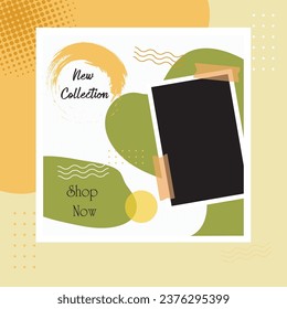 Vector frame for photos and pictures, photo collage, Templates collage frames for photo or illustration, new collections