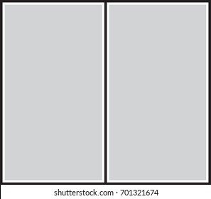 Vector frame for photos and pictures, photo collage, photo puzzle
