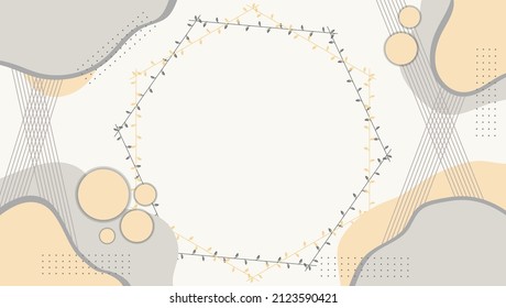 Vector frame for pictures and photos on a white background. Abstract illustration.