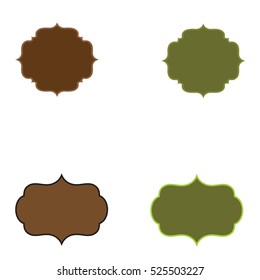 Vector Frame Set ornamental vintage decoration

