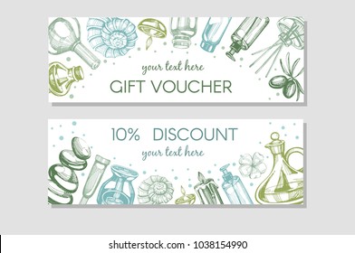 Vector frame with spa cards