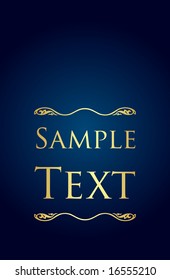 Vector frame with space for text