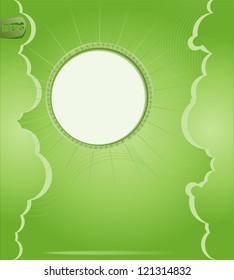 Vector frame sun