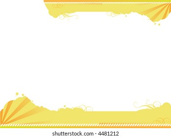 vector frame with swirl