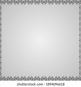 Vector frame template  and floral pattern