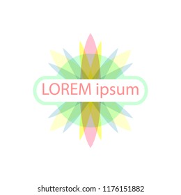 vector frame for text