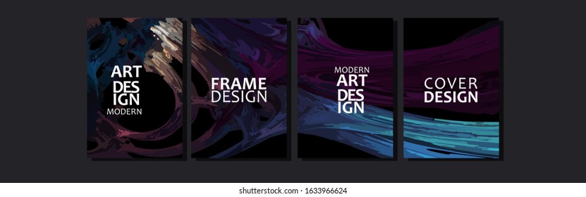 Vector frame for text. Abstract colorful fluid background with gradient color. Applicable for design cover, presentation, invitation, flyer, annual report, poster and business card, desing packaging