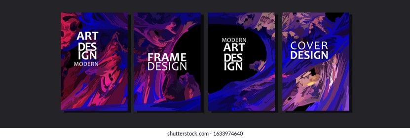 Vector frame for text. Abstract colorful fluid background with gradient color. Applicable for design cover, presentation, invitation, flyer, annual report, poster and business card, desing packaging