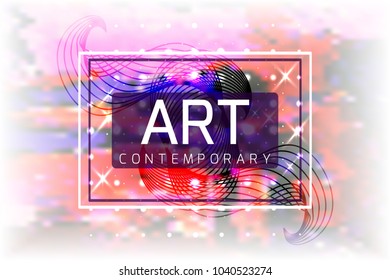 Vector frame for text. Contemporary artgraphics. Dynamic frame stylish geometric. Element design  for business cards, invitations, gift cards, flyers and brochures, web