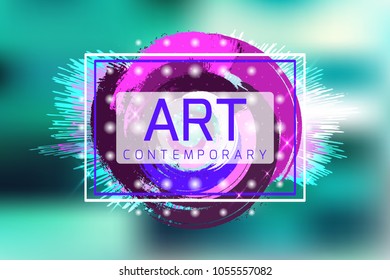 Vector frame for text. Contemporary art
graphics. Dynamic frame stylish geometric. Element design  for business cards, invitations, gift cards, flyers and brochures, web