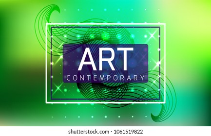 Vector frame for text. Contemporary artgraphics. Dynamic frame stylish geometric. Element design  for business cards, invitations, gift cards, flyers and brochures, web