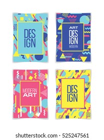 Vector frame for text and labels in the style of Modern Art graphics for hipsters background paint, design element for design business cards, invitations, gift cards, flyers and brochures