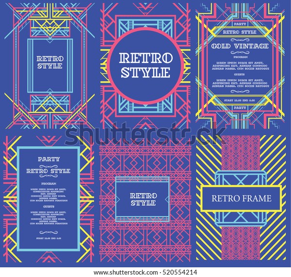Vector Frame Text Labels Style Modern Stock Vector (Royalty Free) 520554214