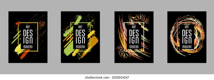 Vector frame for text Modern Art graphics for hipsters. Applicable for placards, brochures, posters, covers and banners.