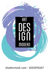 Vector frame for text Modern Art graphics for hipsters. Applicable for placards, brochures, posters, covers and banners.