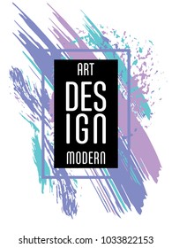 Vector frame for text Modern Art graphics for hipsters. Applicable for placards, brochures, posters, covers and banners.