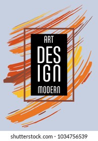 Vector frame for text Modern Art graphics for hipsters. Applicable for placards, brochures, posters, covers and banners.
